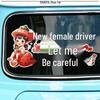 New Female Driver - Cute Heart Rear Window Car Sticker