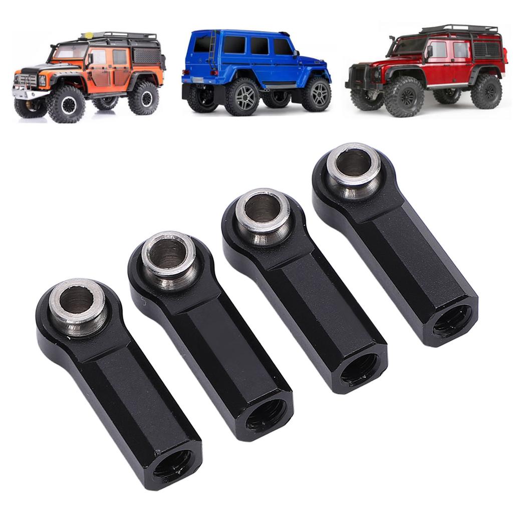 4PCS Metal Joint Alloy for 1/10 Model Car 7.0mm Diameter M4 Thrd RC Car Joint 4 Straight