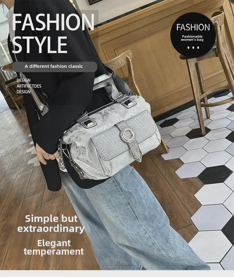 2025 Handtasche im Western-Stil mit Diamanten: Vielseitige Damen-Tragetasche, Schultertasche und Umhängetasche
