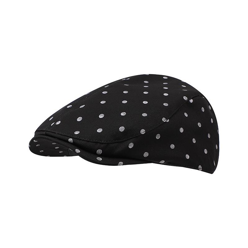 

Cloud Beret Women Spring Summer Casual Pleated Forward Cap Newsboy Hat 2026 New Korean Style 56-58cm чорний