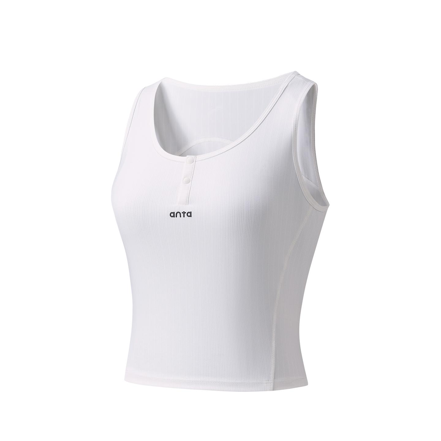 Anta Summer Knitted Vest 2 Women tops Snow-White 962627105-1 XS