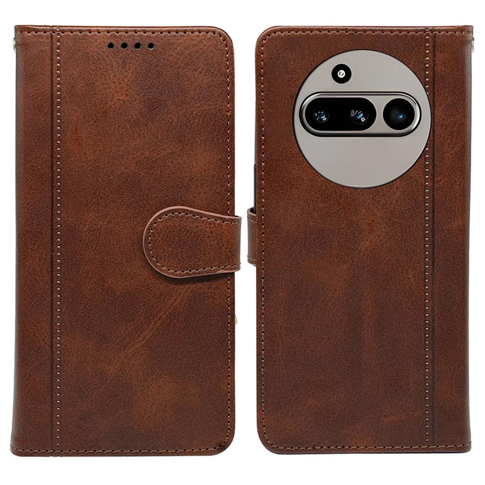 

Ні за що Телефон (3а) Чохол з телячої шкіри текстури, чохол-книжка зі стендом для телефону Brown