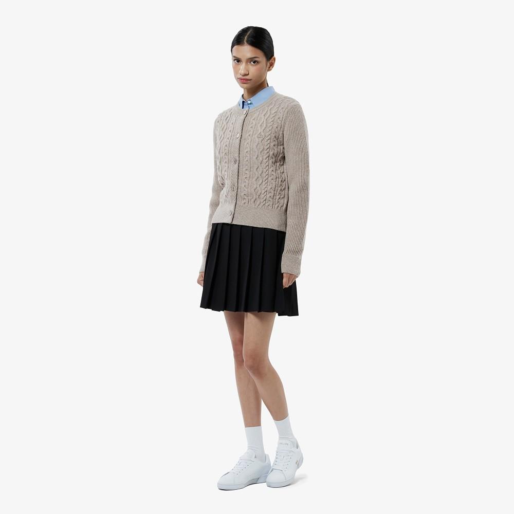 [Lacoste] Women's Cable Crop Cardigan AF789E-55N02S