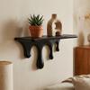 Plastic Melting Wall Shelf 3D Printed Wall Storage Rack Drip Floating Shelf  Potted Display