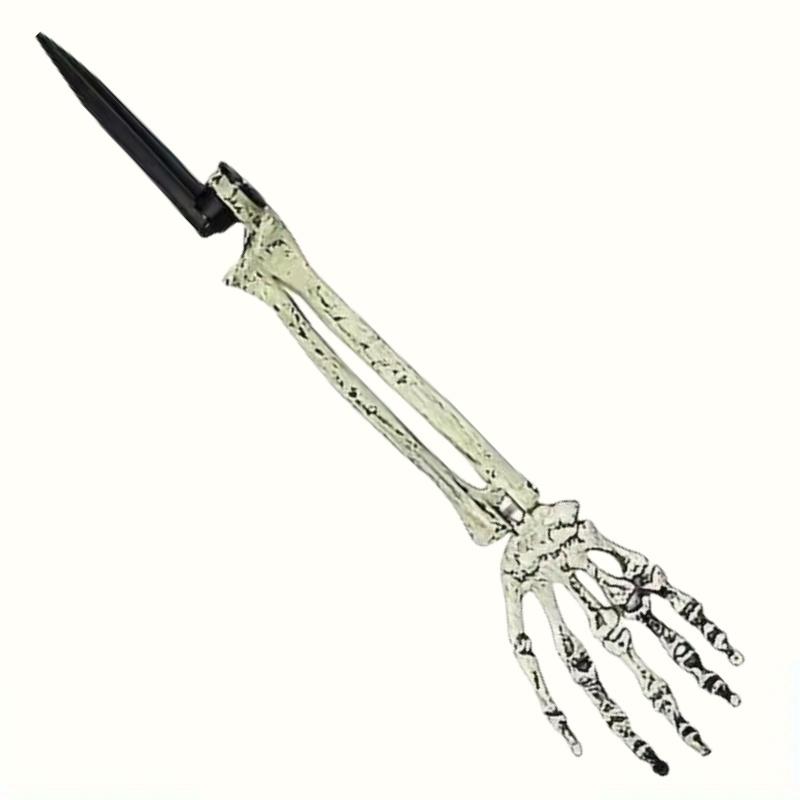 1/6pcs Skeleton Bone Garden Ground Stakes Skull Head & Hand for Halloween Home Yard Ground Insert Holiday Party Decor Ghost Hand