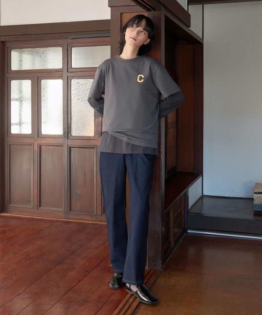 COVERNAT Cool Cotton C Logo T-Shirt Ecru