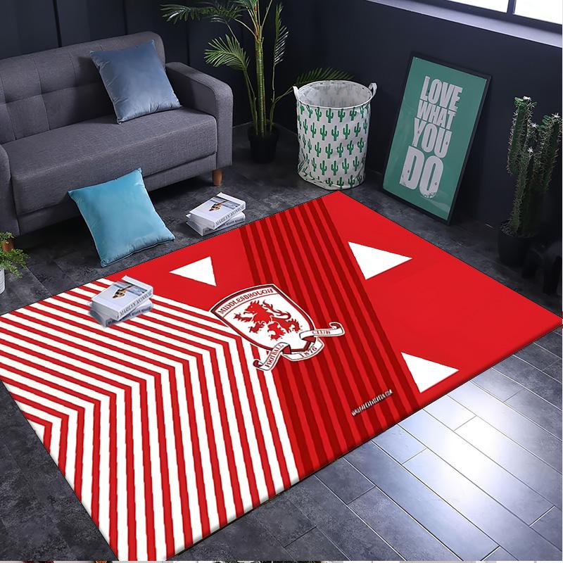 1PC rug Middlesbrough Football Club Crest Carpet, Chair Rug,Area Rug for Office Bedroom living rooms bedroom, Doormat decor Christmas fan gifts