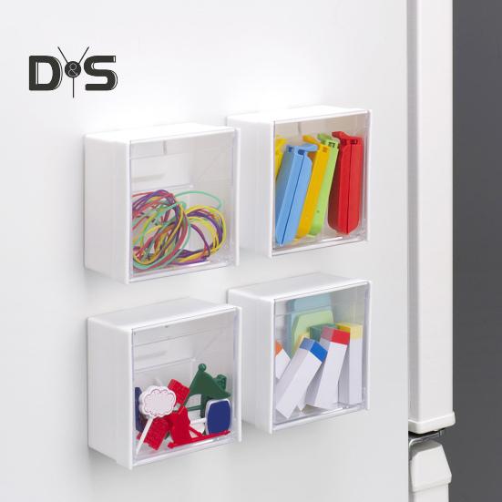 Duża pojemność Magnetyczne pudełko do przechowywania z przezroczystą pokrywą Pyłoszczelne Łatwe w montażu Magnetyczne pudełko do przechowywania w lodówce