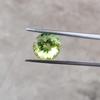 Peridot Shade Round Cut Glass Stone, 2 Carat Glass Stone, Loose Glass Stone, 8 MM Size Round.