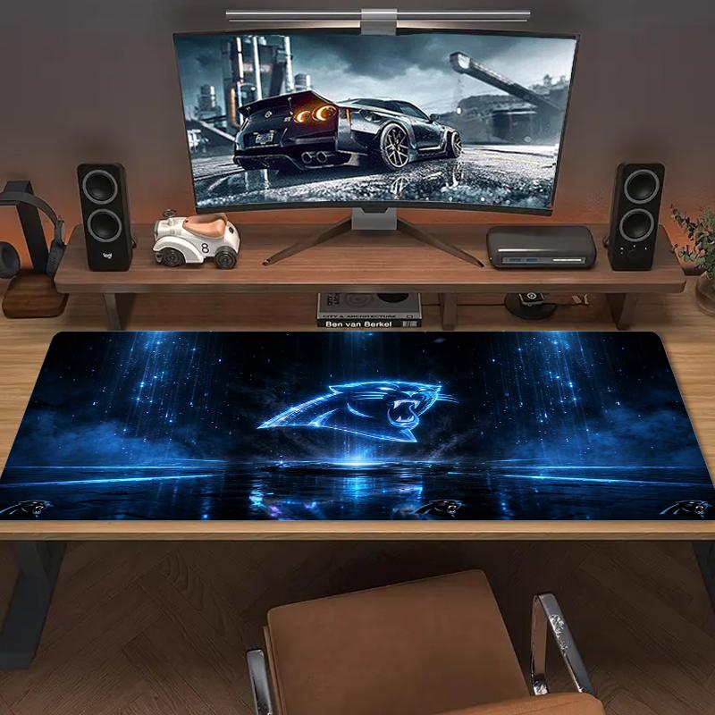 Carolina Panthers Mouse Pad Large Gaming Table Cushion Nonslip Laptop Tablet Big Mousepad Xxl Mat Mini Pc Playmat With Lock Edge