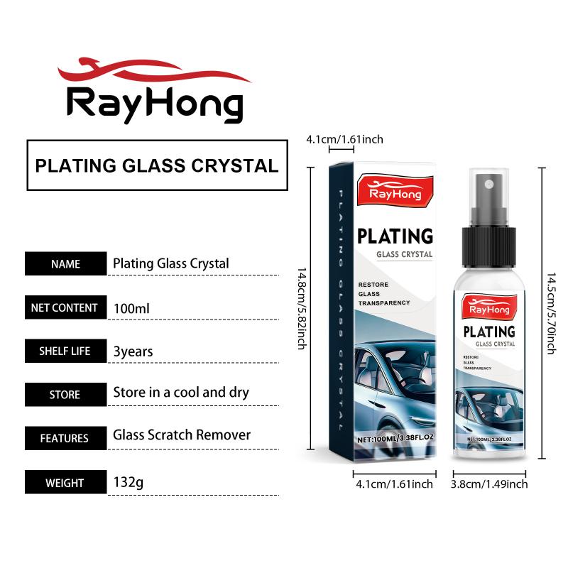 Auto Glass Cleaner 100ml Car Windshield Water Spot and Oil Film Remover Enhances Safety on Rainy Highways