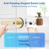 Fingerprint Door Lock Smart Fingerprint Door Knob with Keyless Entry Biometric Door Lock with Keypad App Control Easy Installation for Home Bedroom