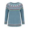 Ladies' Fashion Sweater, Round Neck,Loose Pullover Long-sleeved Knitted Sweater