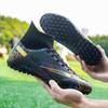 Autumn High Top Football Shoes Broken Nails Black Camouflage Large Size Boys Adult Professional Training Football Shoes