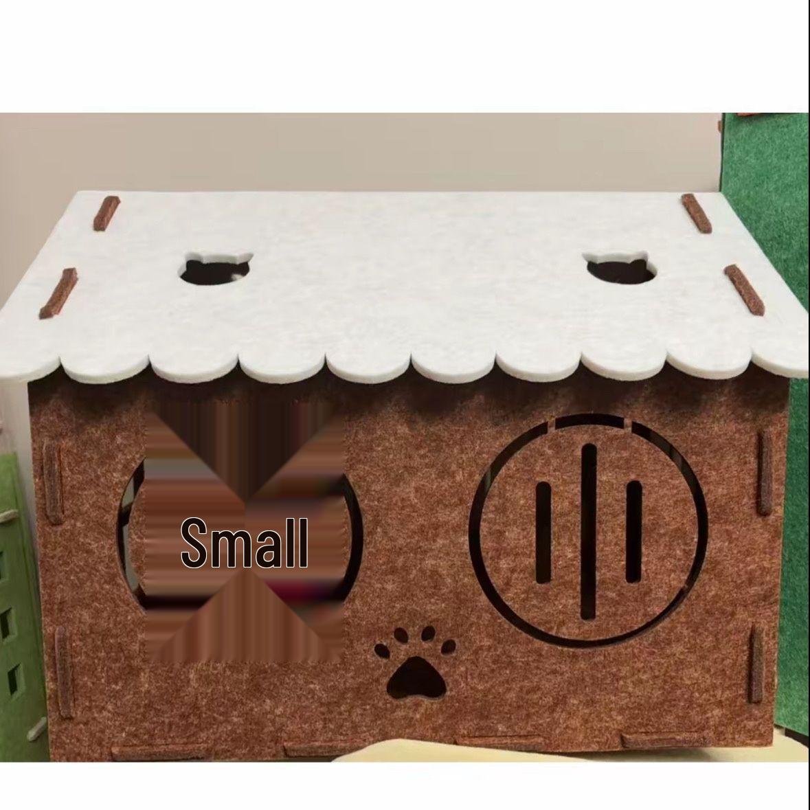 

All-Season Durable Felt Cat Bed & Scratch Board