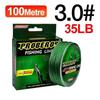Carp Fishing Line 100M 4 Strands Braided Japan Multifilament Pe Wire Super Strong Durable Smooth Tackle 0.8/10Lb-3.0/35Lb