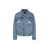 Evisu Aw23 Dharma Patch Wide Denim Jacket Women Jacket Denim-Blue 2EAHTW3DJ4052LFCT