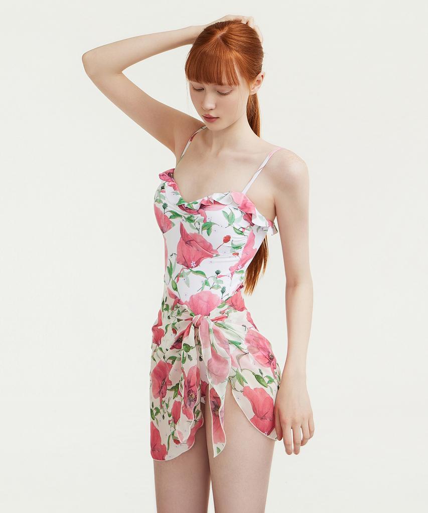 Ageunel Flora Monokini_Peach