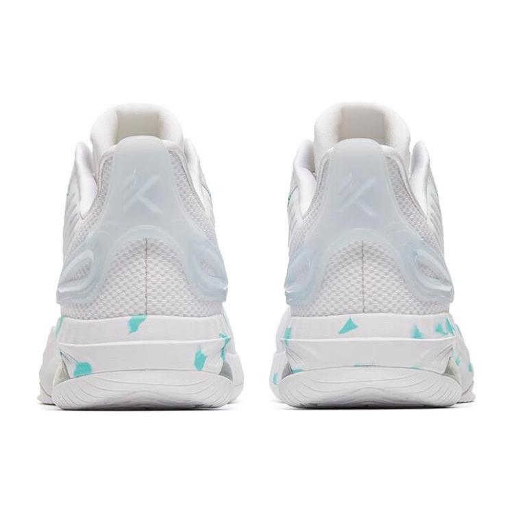 Anta KT3 KT Slip Resistant Abrasion Resistant Low Top Basketball Shoes Men's White Blue 112311605-1