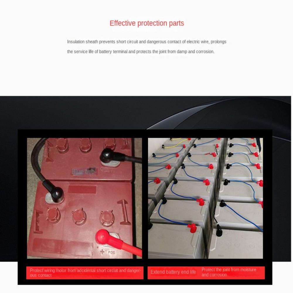 Durable Battery Terminal Insulating Cap Negative Positive Terminal Cover  Car Motorcycles Boat