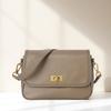 Bag women's new leather women's bag retro simple temperament shoulder bag versatile commuter small square bag women