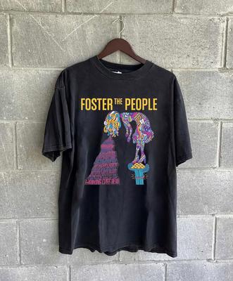 Rare Foster The People Posters Short Sleeve Black All Size T Shirt Unisex T-Shirt