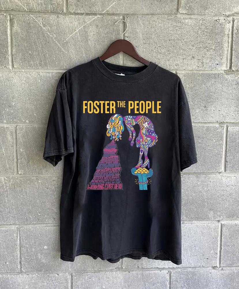 Rare Foster The People Posters Short Sleeve Black All Size T Shirt Unisex T-Shirt XXL