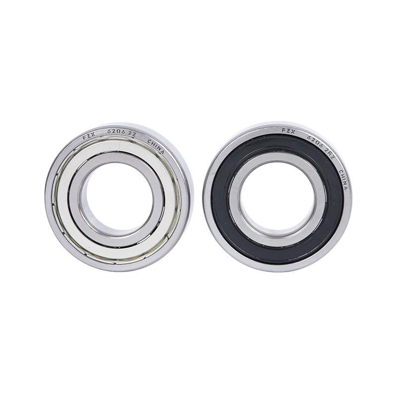 Steel Deep Groove Ball Bearings 6200–6206 ZZ/2RS
