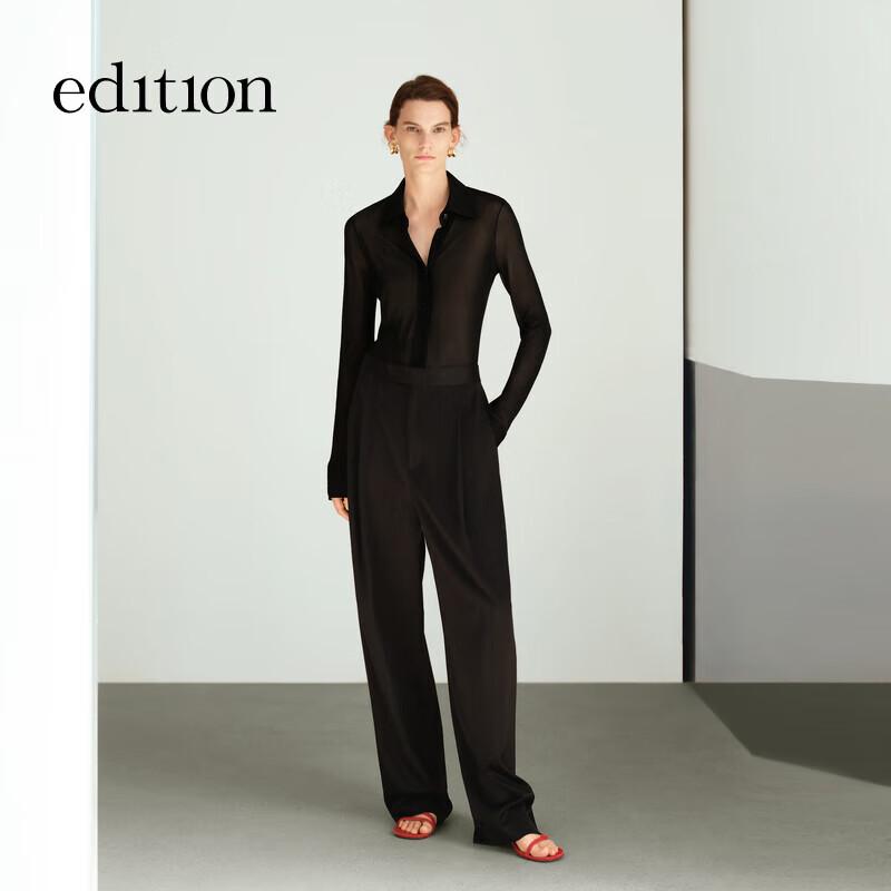 Edition 2025 Summer Acetate Carrot-Fit Casual Trousers EBE2PAT018