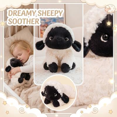 Plush Sheep Stuffed Animal Soft Woolly Lamb Toy Sitting Pose High Quality Fabric Kids Gift