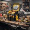 Large Capacity Tool Kit Wear-resistant Tool Tote Bag Removable Baffle Tool Organizer  Workshop