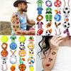 63 Stück Temporäre Tattoos Fußball Aufkleber Cartoon Fußball Aufkleber Wasserdicht Langlebig Körper Aufkleber Für Frauen Wangen Männer