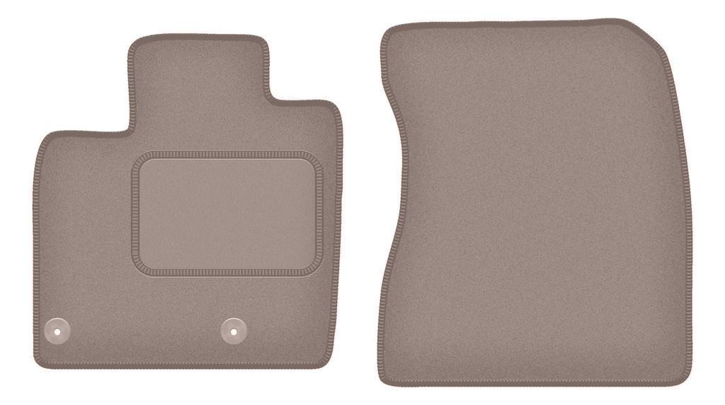 Tapis de sol avant beiges pour: Nissan Qashqai III mHEV SUV (2021-)