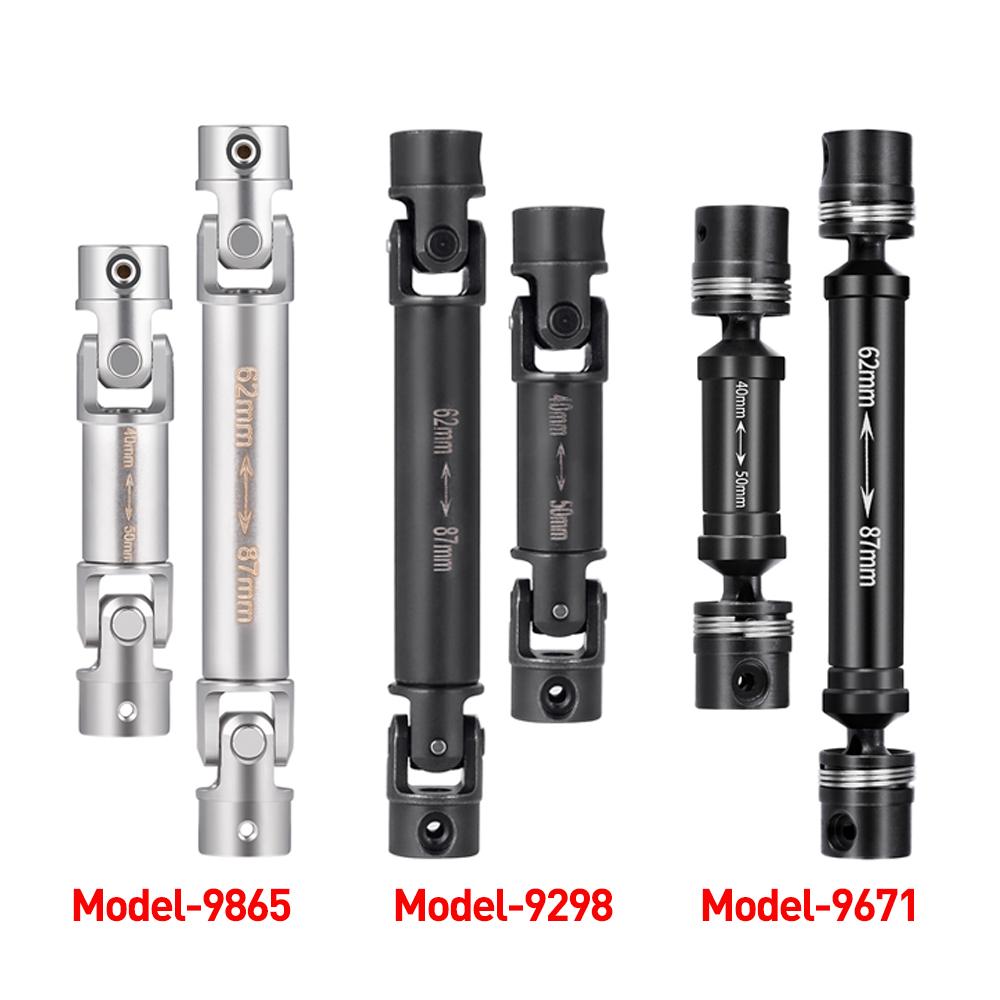 YEAHRUN Steel CVD Drive Shafts Chassis Center Driveshaft for 1/18 RC Crawler Car TRX4M K10 F150 High Trail Upgrade Parts