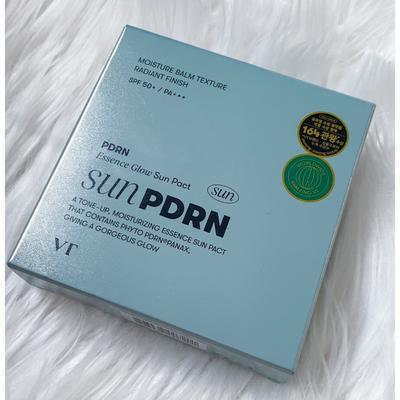 Cosmetics PDRN Essence Glow Sun Pact SPF50+ PA+++ 10g / Nourishing, Moisturizing, Korean Cosmetics, Kbeauty