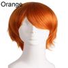 Orion Men Women Multi-Color Short Straight Hairpiece Full Wig for Anime Party Cosplay
