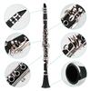 Summina Woodwind Clarinet Set, 17 Keys, B Flat, ABS, Soprano, 10 Reeds, Mouthpiece, Cork Grease, Gloves, Reed Case, Screwdriver, and More, Perfect for