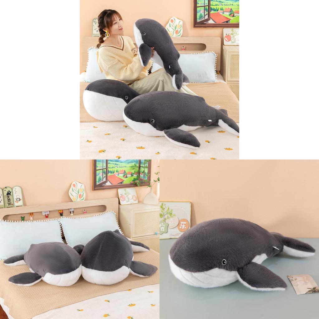 Peluche Balena Blu Collezione Animali Morbido Peluche Regalo Per Bambini