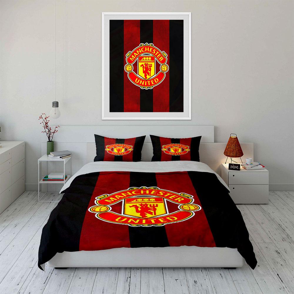 """Manchester United Povlečení""" Povlečení Sada povlaků na přikrývku Povlak na přikrývku Povlaky na polštář""" (1 * Povlak na peřinu 2 * Povlaky na polštář, bez náplně do peřiny)