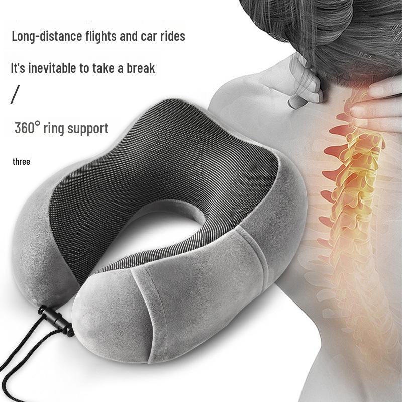Magnetic Memory Foam U-Shape Neck Pillow - Slow Rebound, Multi-Purpose for Travel