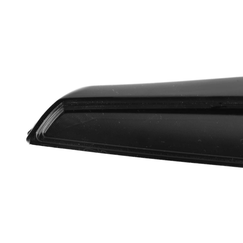 Universal Rear Roof Trunk Spoiler Lip Kit with Tail Wing, Rubber Strip Bar Wing Lip Trim Tailfin Tail Sticker in Glossy Black