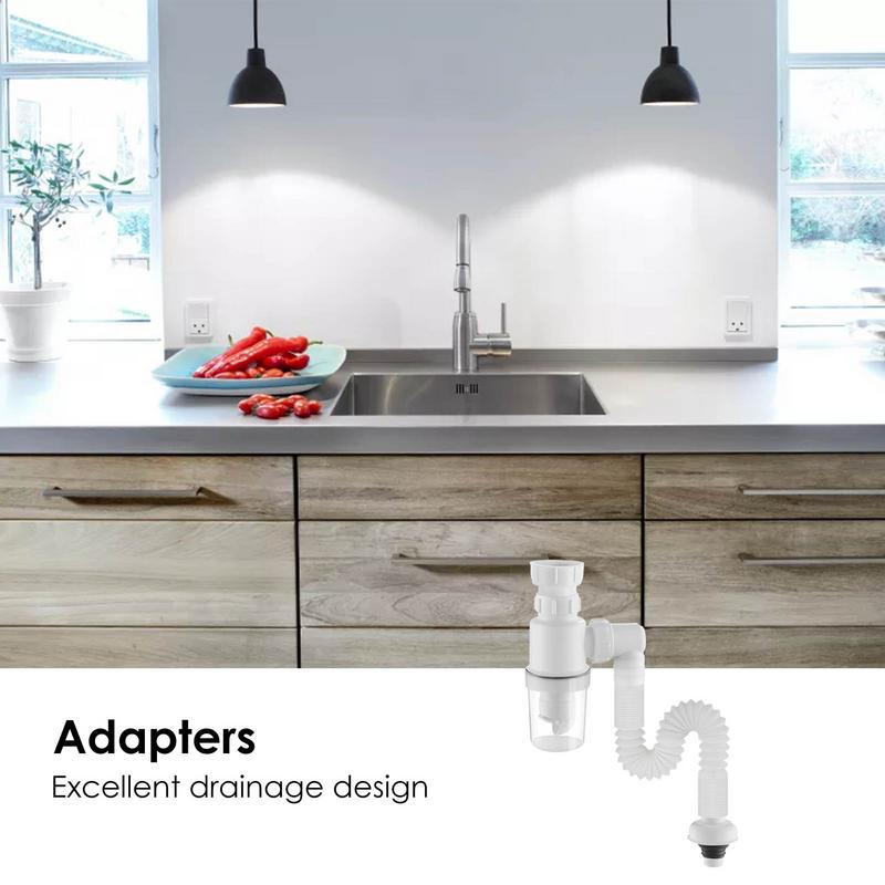 Sink Drain Pipe Sewer Drain Hose Telescopic Flexible Washing Basin Sink Drain Tube Kitchen Sink Bathroom  Accessories