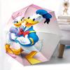 Donald Duck & Daisy Duck Couples Automatic Opening and Closing Umbrella - Small Umbrella Suitable for Various Occasions, Portable 3-Fold Sma