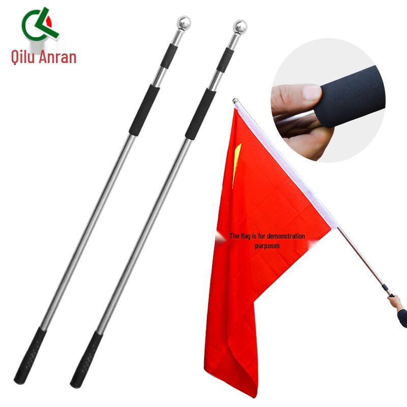 Retractable Stainless Steel Handheld Flagpole