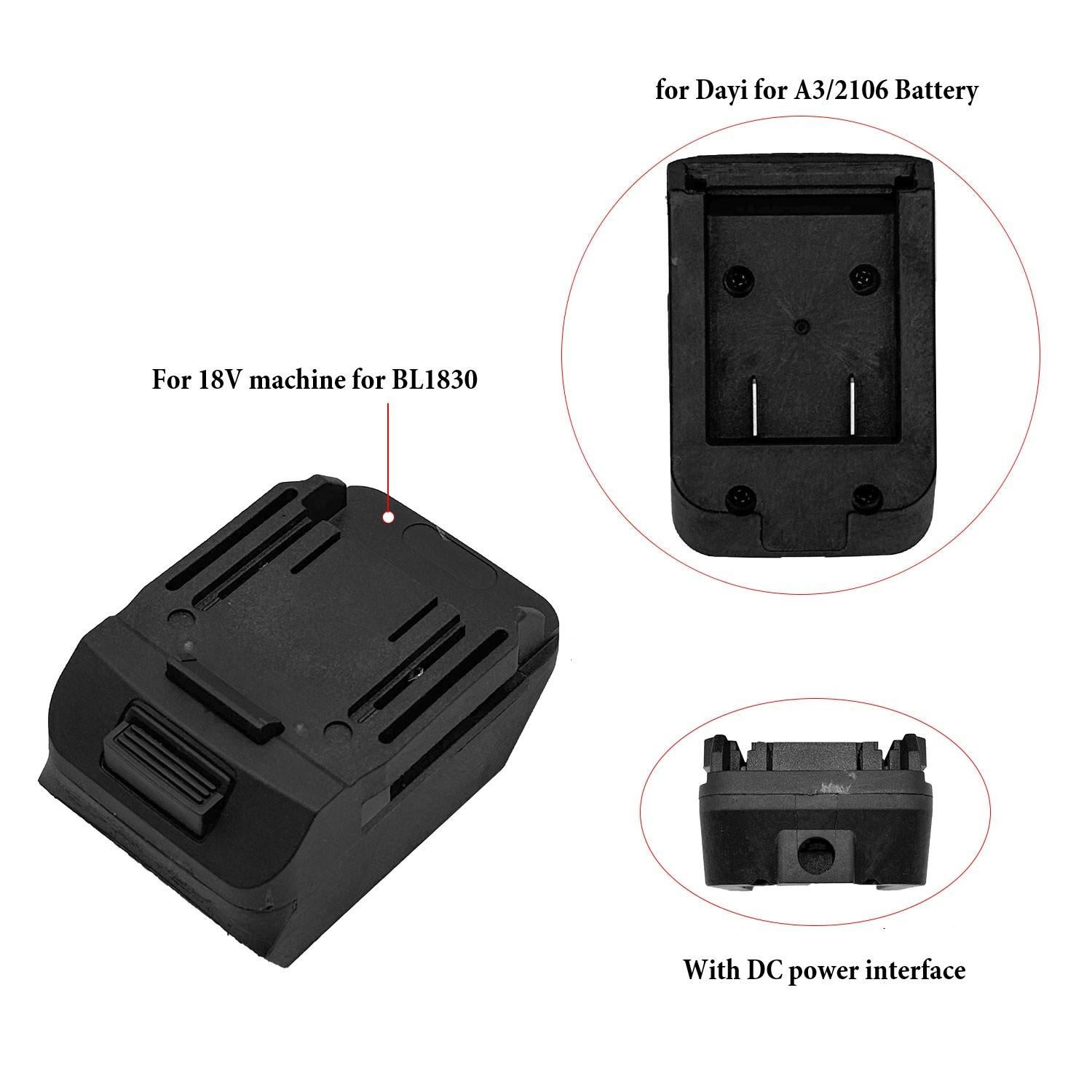 

Разъем BL1830 Адаптер для аккумулятора Подключение клемм аккумулятора