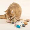 Fun Plush Mouse Cat Toy For Kitten Colorful Cute Plush False Mouse Pet Cat Accessories Pet Toy Mice Cats Catnip Toys Interactive
