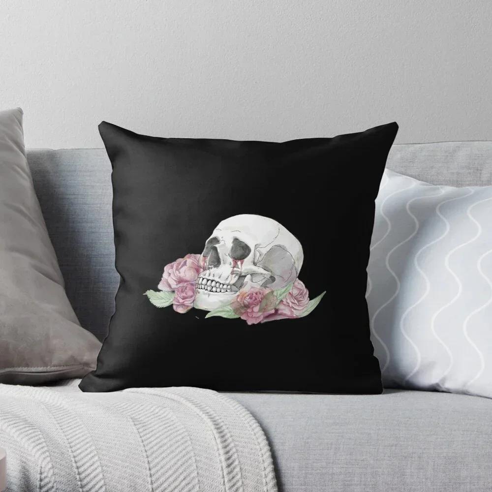 Black Fear Skeleton Decorative Home Pillow Case Cushion Covers Autumn Living Room Sofa Bed Halloween Pumpkin