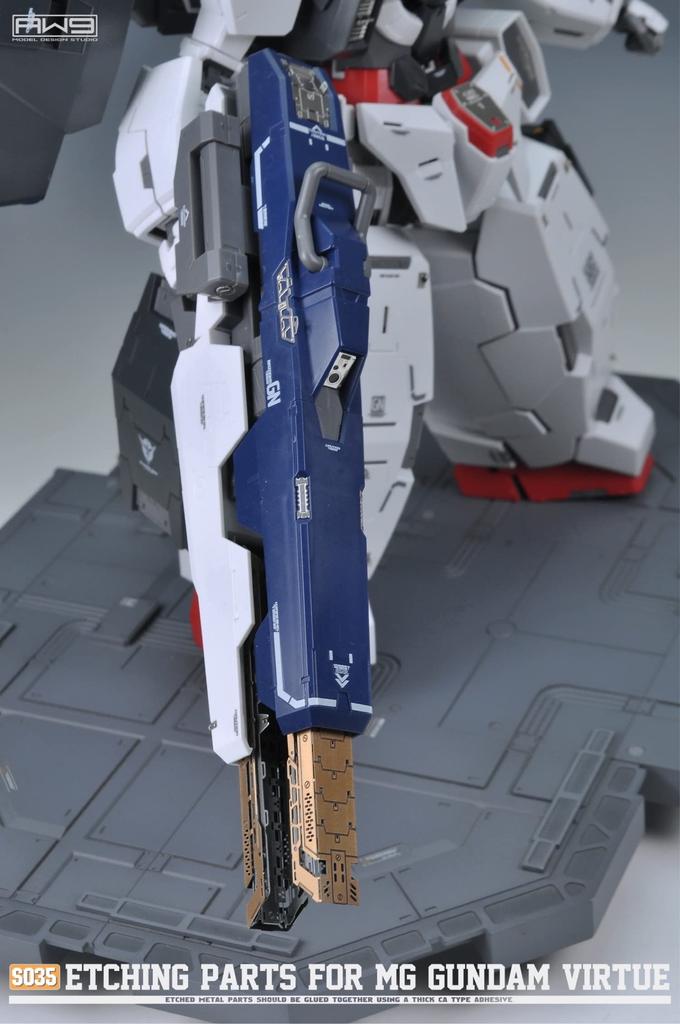MG 1/100 Gundam Virtue Custom Detail-Up High-Quality Metal Parts with Water-Transfer Decals [Parallel Import]