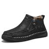 Plus Size 39-48 Men's High-top Casual Shoes Handmade Shoes Casual Sneakers