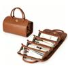Portable Makeup Bag High Quality Cosmetic Storage Pouch Travel Toiletry Organizer Convenient Pu Leather Makeup Bag For Desktop